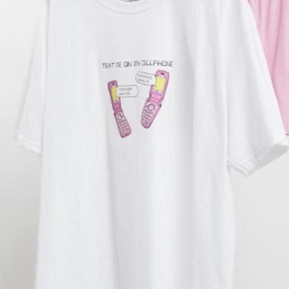 Heartbreak text me on my cellphone pajama set t-shirt set - size xl